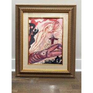 Salvador Dali Biblia Sacra  Mulier E Latere Viri 1967 UNFRAMED Art Sacred Bible